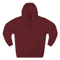 NZ Embroidered Fleece Hoodie - Burgundy