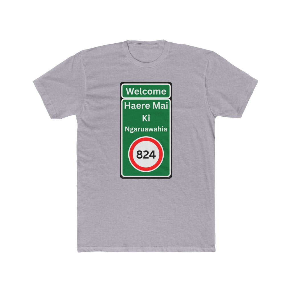 "Haere Mai ki Ngaruawahia" Road Sign Graphic T-Shirt